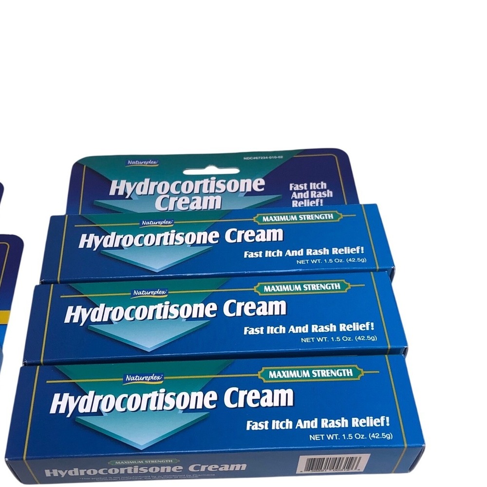 3‎ Natureplex Hydrocortisone Cream Maximum Strength 1 oz Fast Itch Rash Relief
